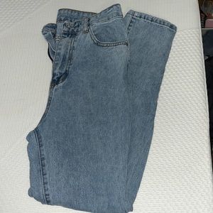 Straight leg light washed jeans size 4